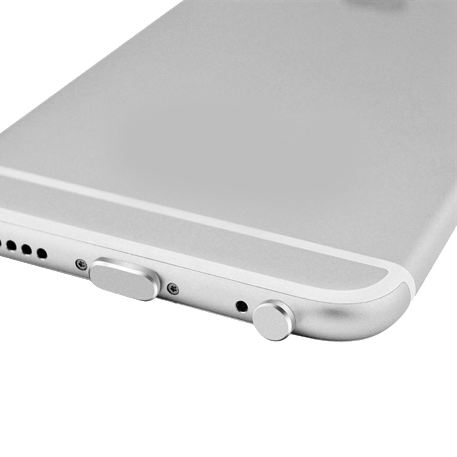 Besegad metal 3.5mm gniazdo słuchawkowe wtyczka pyłu ochrona przed kurzem zaczep na ucho Port ładowania DustPlug zestaw dla iPhone 8X6 6s plus 5S iPad mini