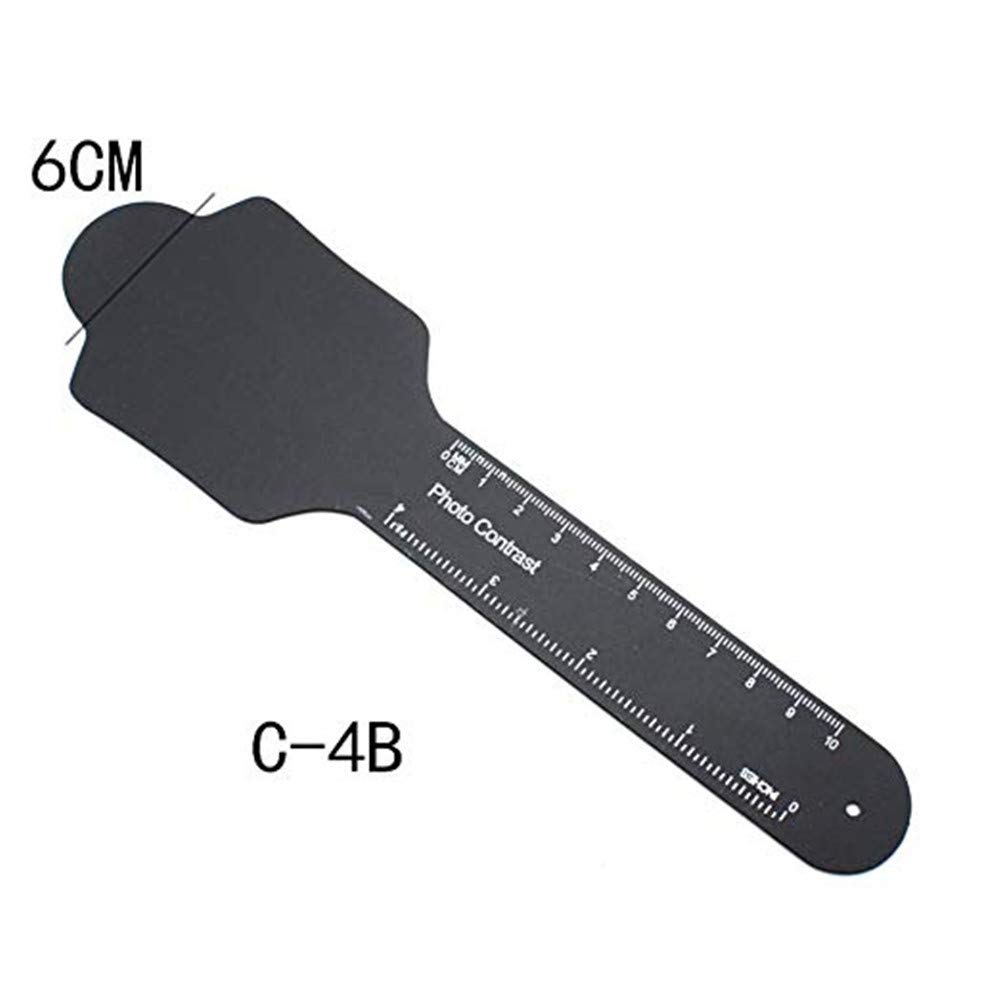 1 Stuks Tandheelkundige Orthodontische Zwarte Achtergrond Bord Foto Beeld Contrast Orale Wangplaat Met Schaal Mark Autoclavable Tools: 4