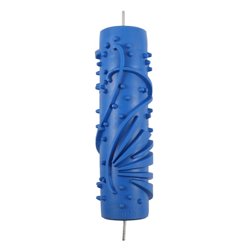 7Inch 3D Rubber Wall Decorative Painting Roller, Patterned Roller Wall Decoration Tools Without Handle Grip, Rose Roller