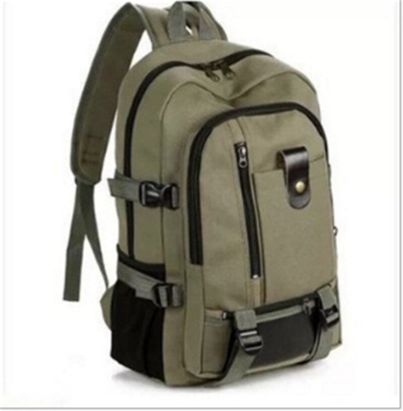Mochila masculina de lona vintage, mochila masculina feita em lona com grande capacidade de viagem, bolsa para escola e laptop 2020: A