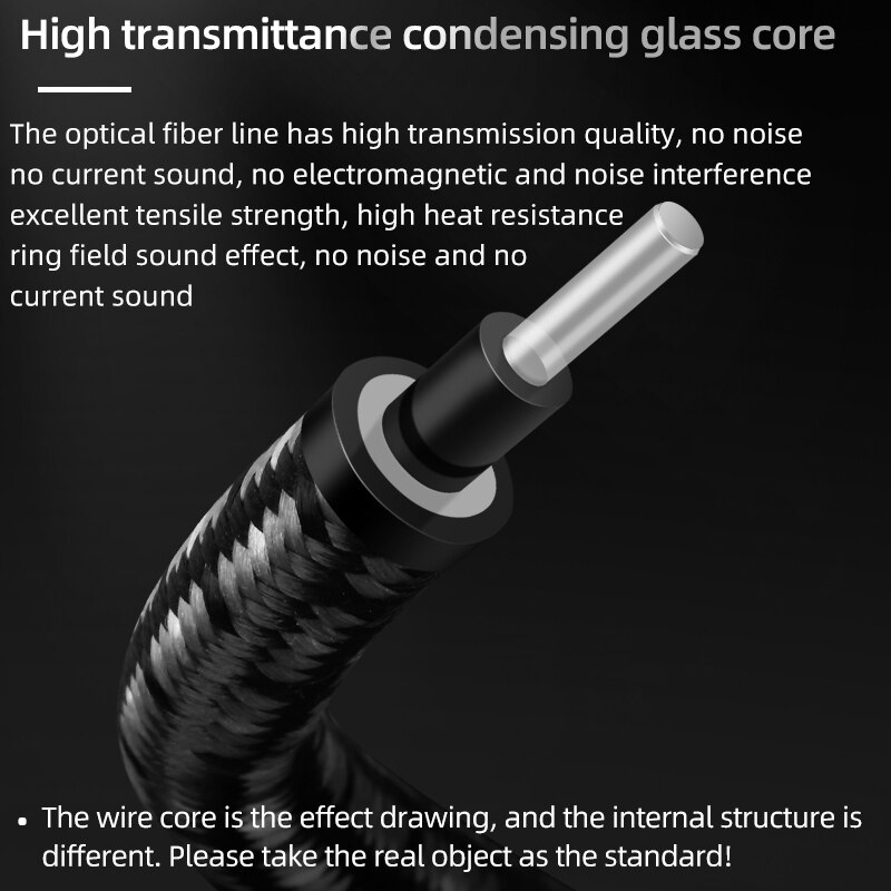 Hifi Optical Fiber Cable Digital Audio Wire Audiophile HIFI DTS Dolby 5.1 7.1