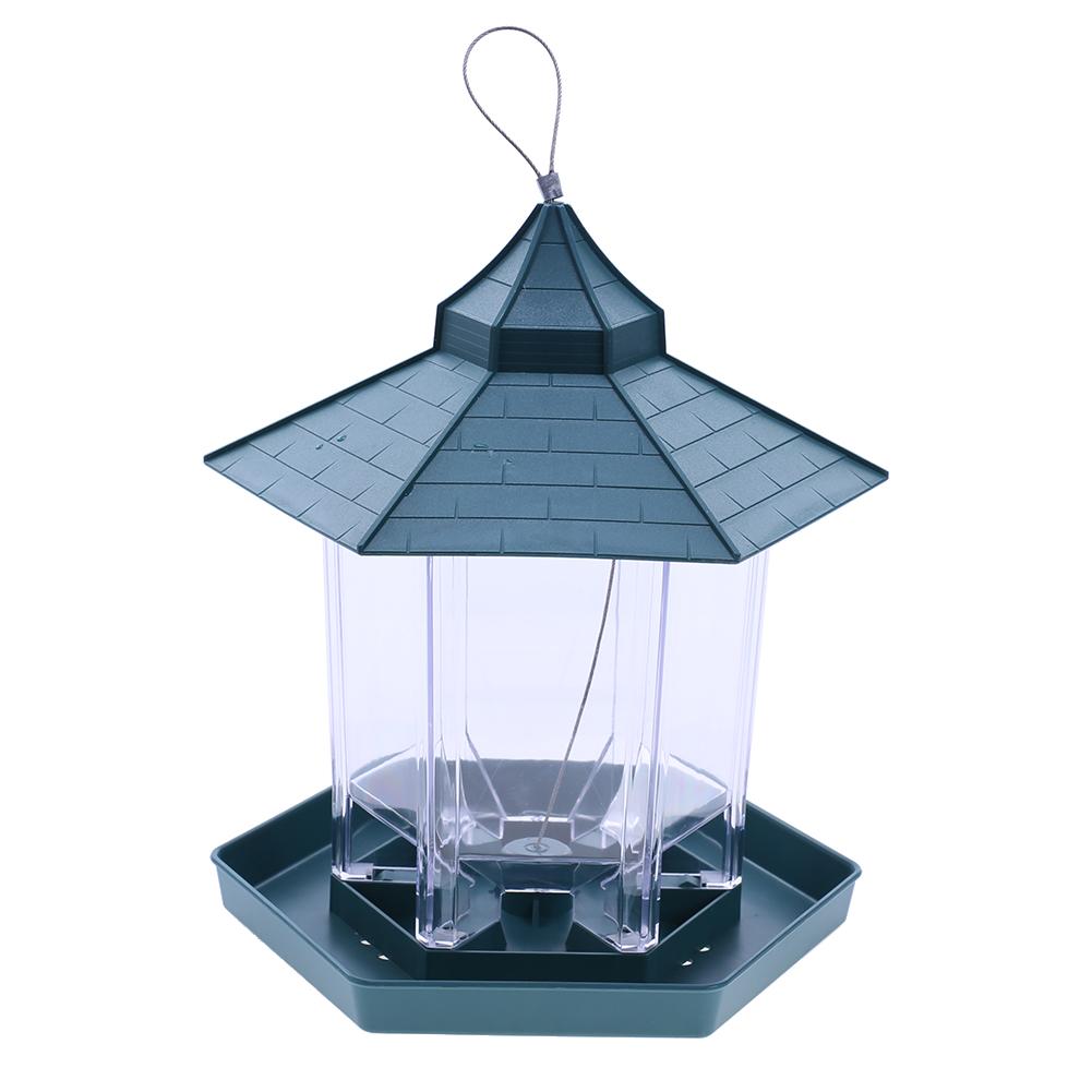 Window Bird Feeder Acrylic Transparent Window Bird Feeder Tray Bird House Pet Feeder Suction Cup Installation House Type Feeder: 19.5x17.5x23cm