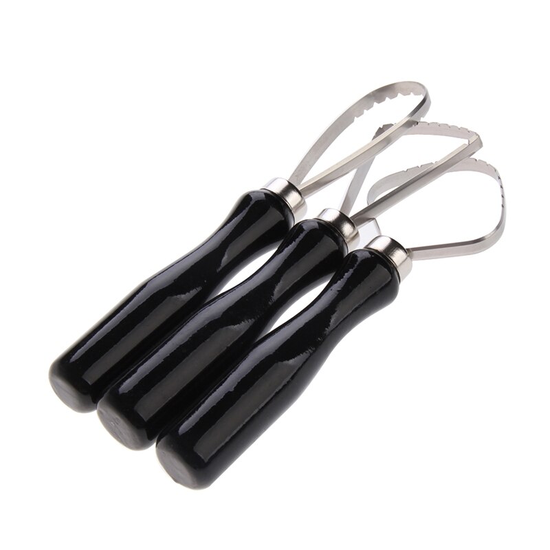 Wood Pottery Clay Sculpture Big Loop Tool with Steel Flat Wire herramientas de arcilla 3pcs Sculpting Tool