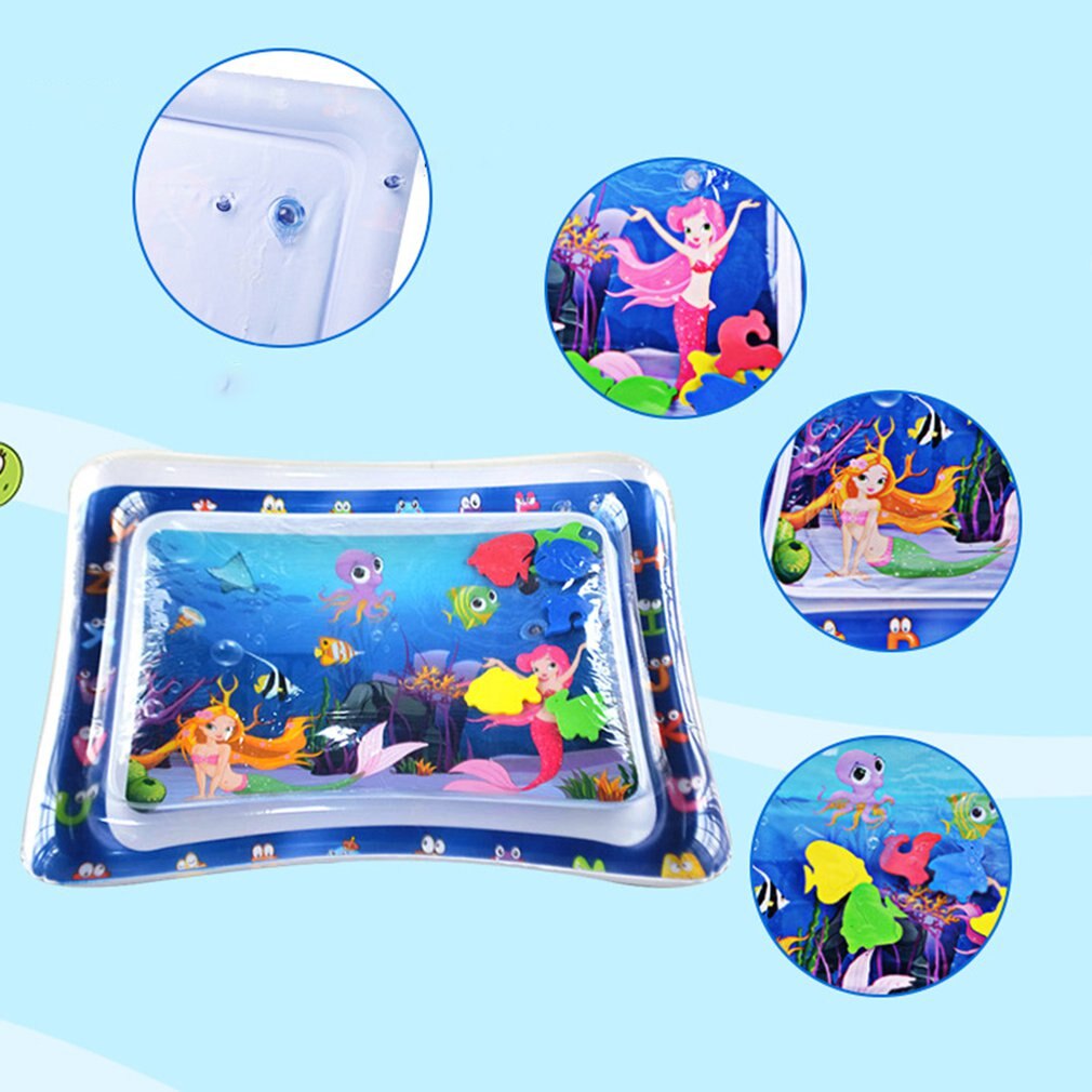 Water Mat Baby Inflatable Patted Pad Baby Inflatable Water Cushion Infant Play Mat Toddler Funny Pat Pad Toys