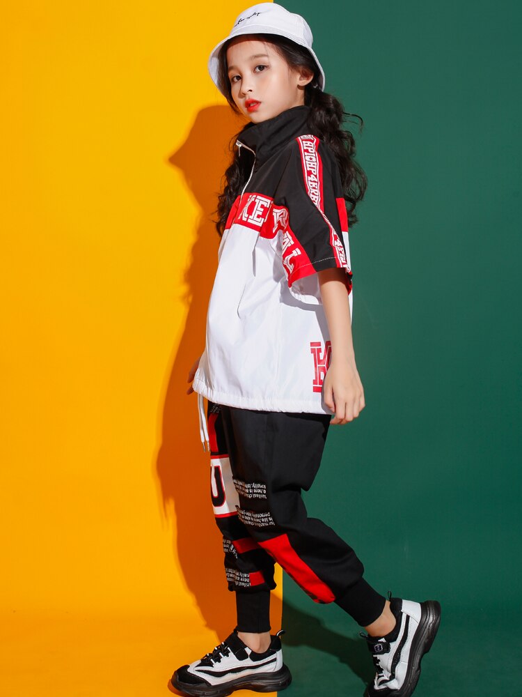 Flickor jazz modern dans kostymer kläder kostymer barn pojkar barn hip hop dans kläder kläder scen kostymer kläder outfits