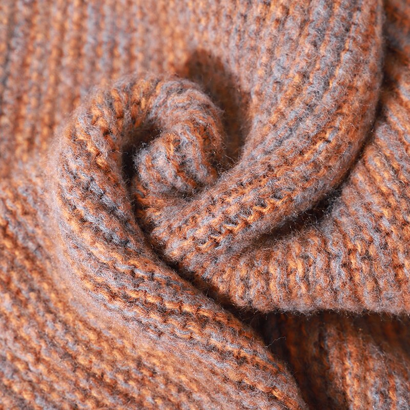 DUHGBNE Halswarmer heren wollen slabbetje sjaal voor dames, winter, dubbele dikke gebreide ring, onbeperkte sjaal, warm en winddicht outdoor broek dames, donkergrijs, Eén Maat