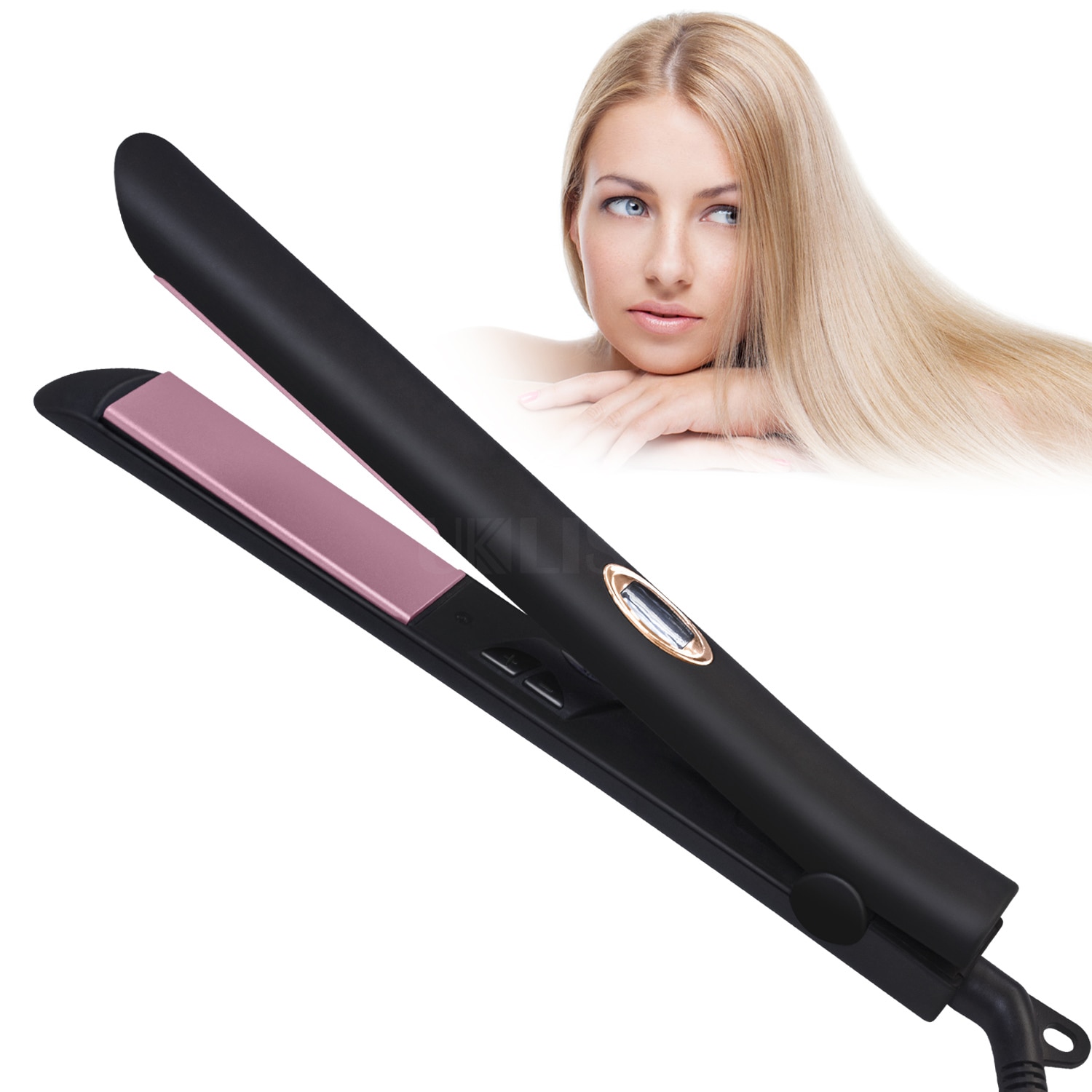 2 in 1 Hair Straightener Hair Curler Electric Hair Iron Hair Straighteners Flat Crimper Straightening Iron