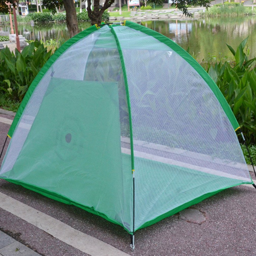 Indoor 2M Golf Practice Net Tent Golf Hitting Cage Garden Portable Foldable Grassland Practice Tent Golf Training Equipment Mesh