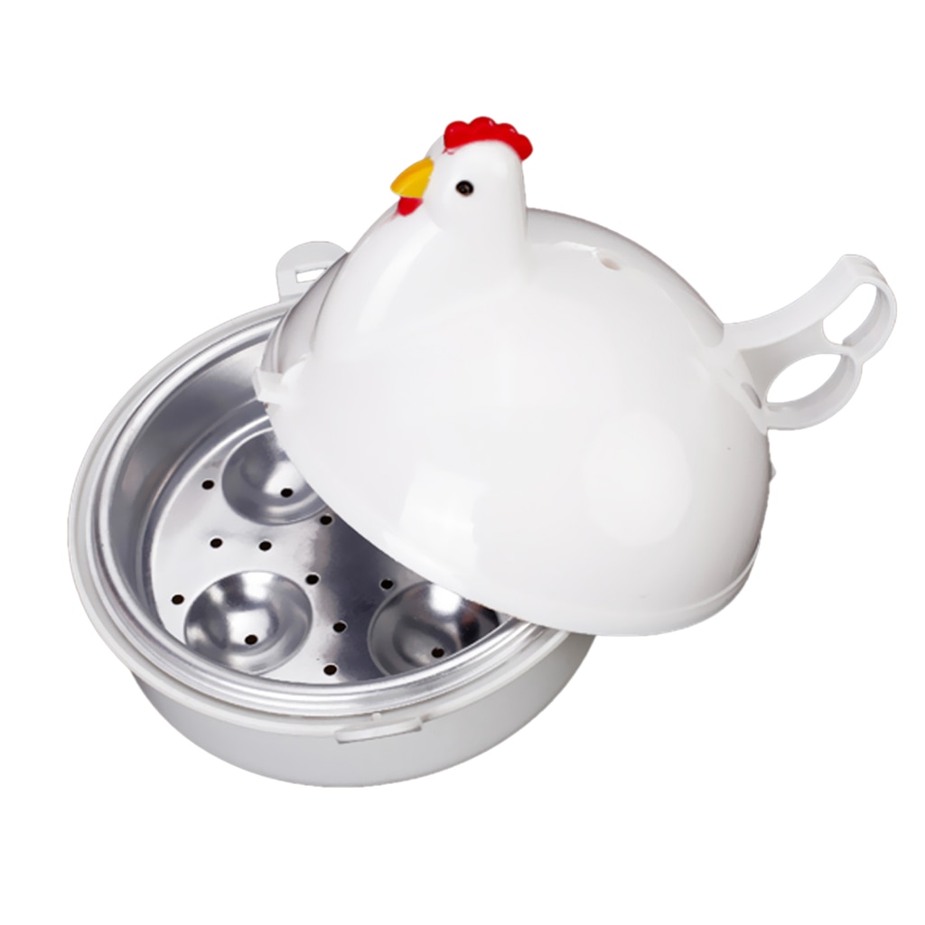 4 Egg Microwave Boiler Cup Soft Hard Boil Steam Cooker Kitchen Appliance Microwave Egg Cooker