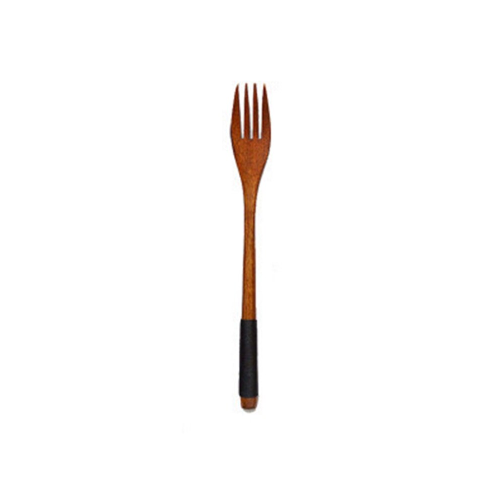 Baby Teaspoon Spoon Food Feeding Spoon Fork Utensils Long Handled Wooden Soup Spoon Children Tableware: B1