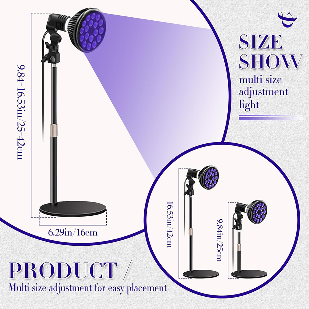 UV-Bräunungslampe, 54 W, Solariumlampe zum Bräunen, Körperpflege, 18 LEDs, Hautpflege für bronzierte Haut, Lichtlampe 460 nm und 480 nm