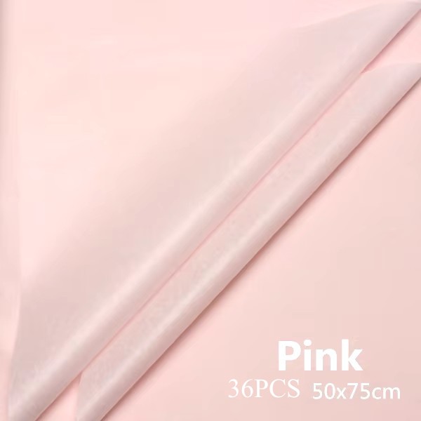 36Sheets DIY Tissue Paper 50x75cm Flower Packing Wrapper Bouquet Wrapping Paper Craft Paper Scrapbook Floral Wrapping: MAROON