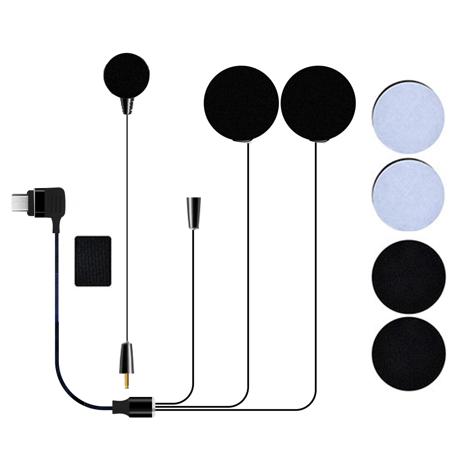 Fodsports M1S Pro Accessoires Motorhelm Intercom Onderdelen Draadloze Bluetooth Headset Oortelefoon Speaker Hard/Soft Microfoon
