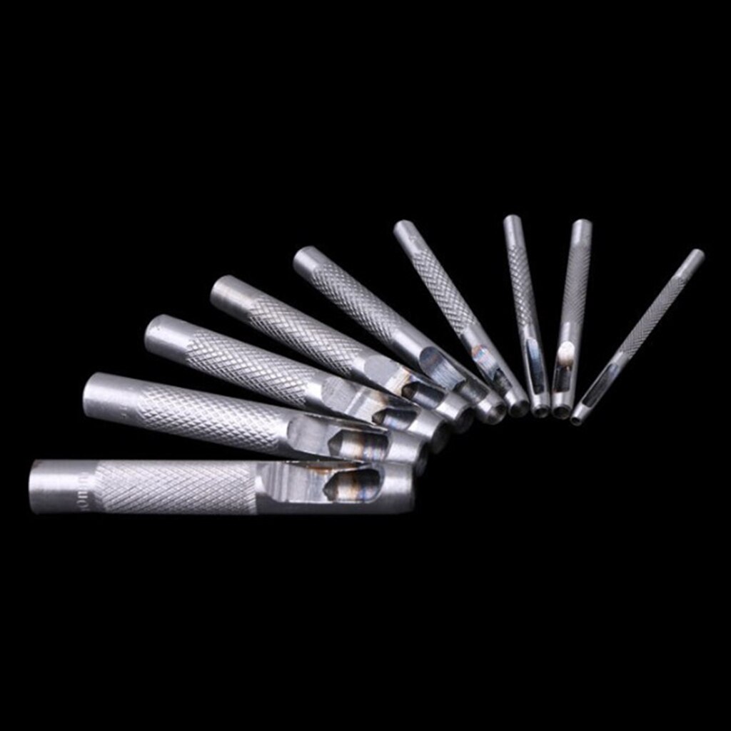 Round Hollow Hole Punch Cutter Tool For Leather Watch Bands Belts Canvas