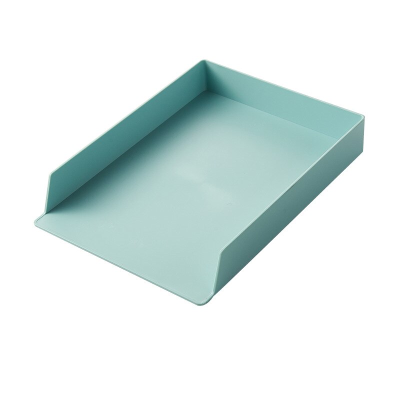 Skuffe type  a4 filopbevaring box office organizer brevpapir bogmappe diverse makeup opbevaring kontor hjem organisation opbevaring: Grøn-l