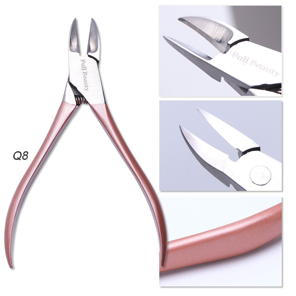 Fingernail Toenail Cuticle Nipper Nail Art Scissor Pliers Manicure Timmer Edge Dead Skin Cutter Pro Pedicure Nail Tools BE1586: Q8
