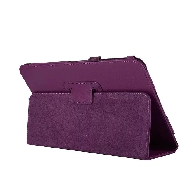 Funda para samsung galaxy tab um 10.1 caso, couro do plutônio suporte capa tab a6 10.1 "2016 tablet SM-T580/t585 auto sono/wake caso coque: ROXO