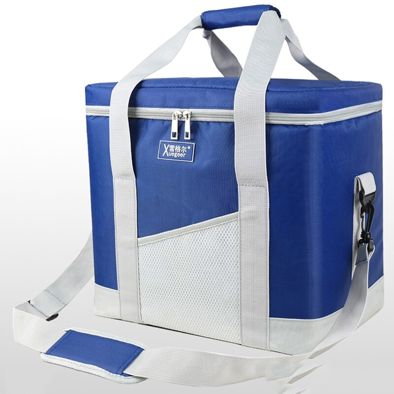 22L leak proof cooler bag large size thermal picnic lunch box vehicle insulation ice pack food drinks wine insulated cool bag