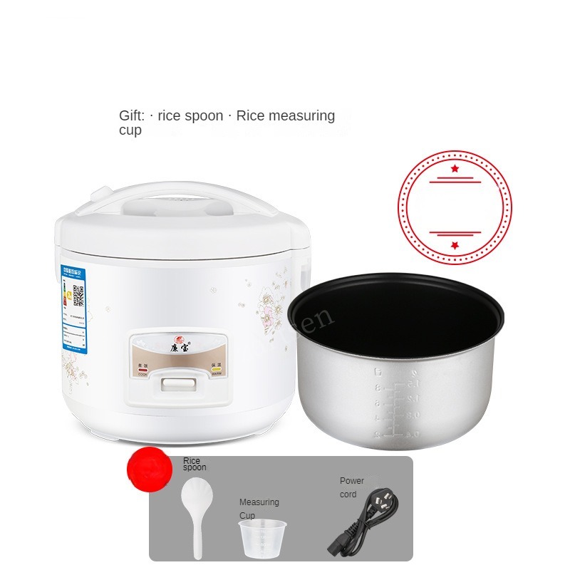 Cuiseur à riz électrique 1L, simple, Double couche, 220V, multi-cuiseur mécanique antiadhésif, Pot de riz à la vapeur pour la maison