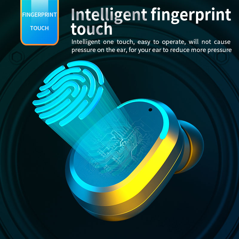 Wireless Bluetooth 5.0 headphones for Android and iOS smartphones waterproof HiFi stereo headphones 2200mAh sports headphones