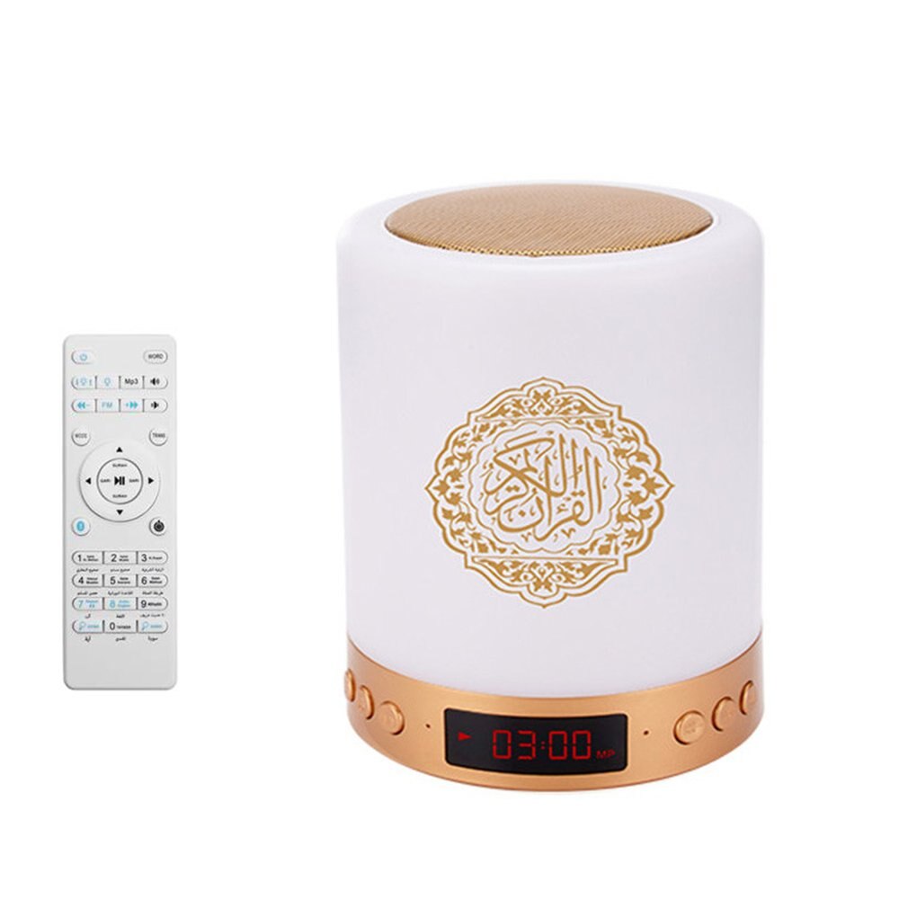 16Gb Geheugen Touch Koran Speaker Lamp Draadloze Bluetooth Mp3 Speler Radio Koran Digitale Moslim Led Azan Klok Night licht Li: Default Title