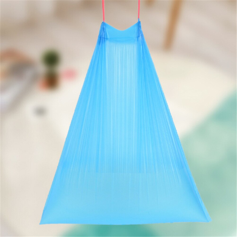 Bolsa de basura gruesa, bolsa de basura portátil con cierre automático, bolsa de almacenamiento, cesto para basura de plástico, bolsa de cubo de cocina