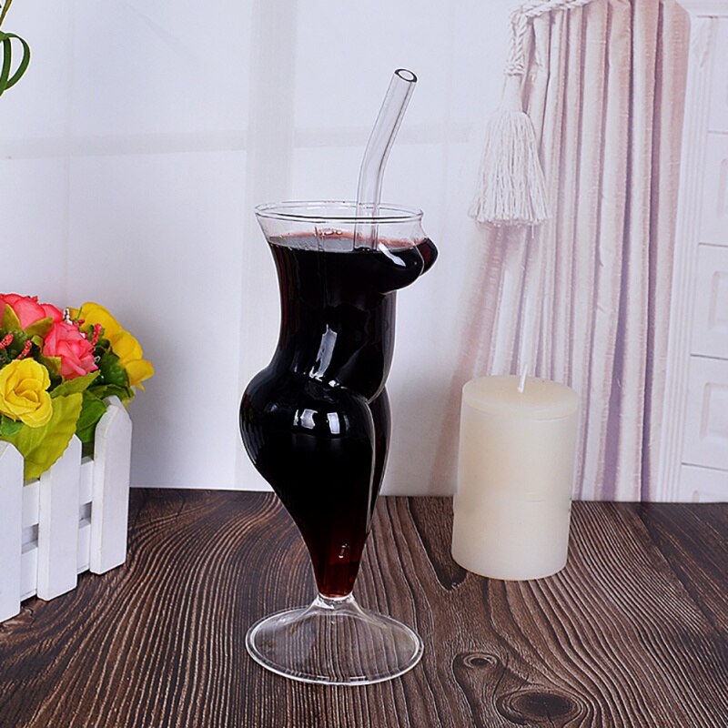Champagne nouveauté verre à Cocktail Cocktail nu verres à pied personnalisés, verre à vin en verre fait main