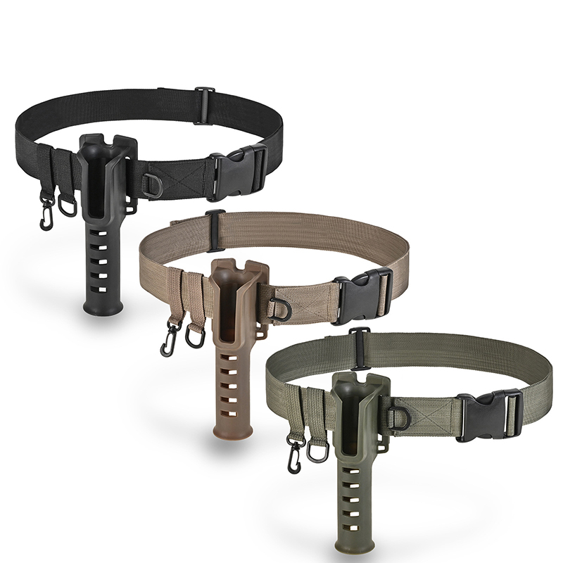 Support de canne à pêche à la mouche – Ceinture réglable pour canne à pêche en plein air, accessoires de pêche résistants à l'usure, support portable pour les amateurs de pêche