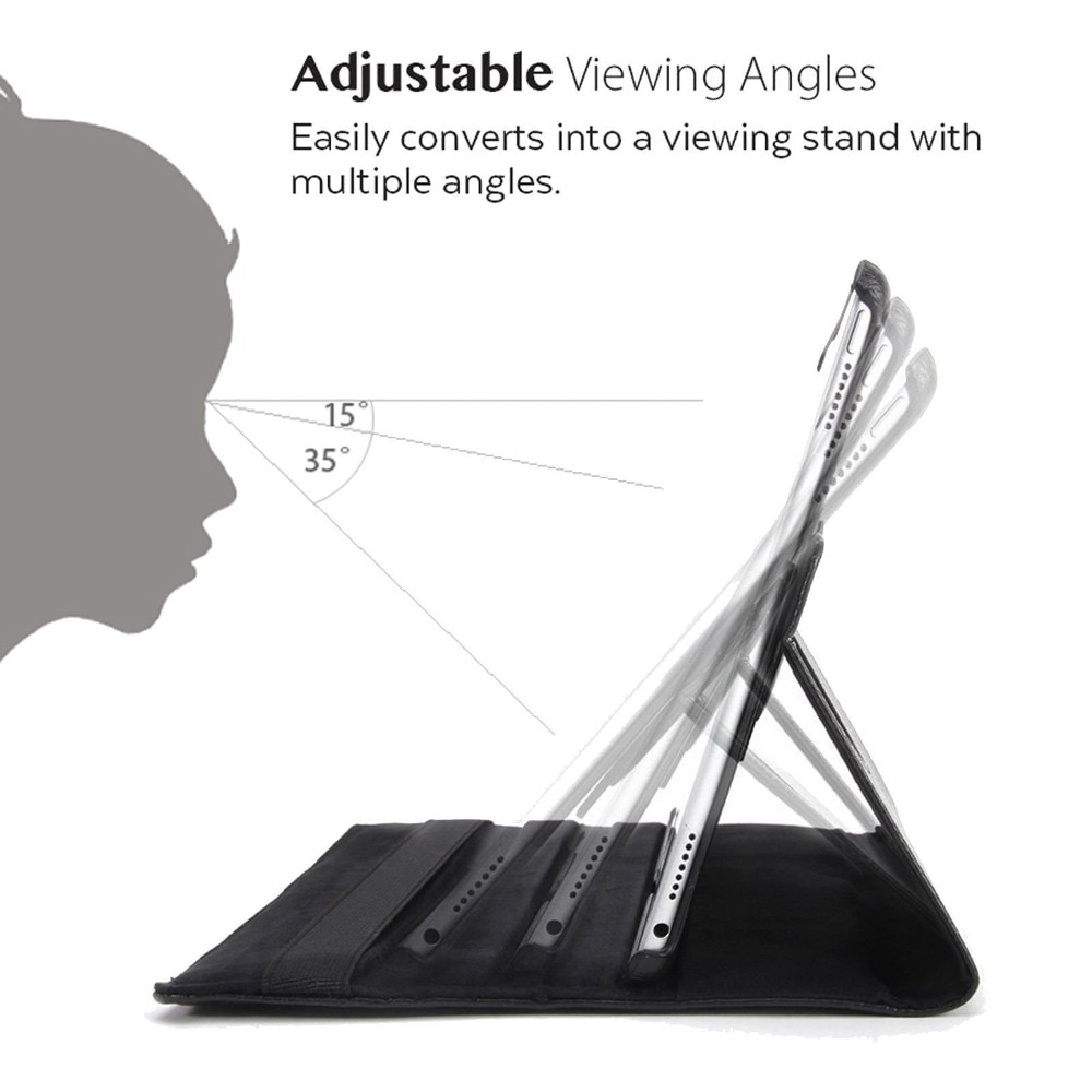 Étui en cuir rotatif à 360 degrés pour apple ipad air 1 air 2 5 6 ipad 9.7 a1822 a1823 a1893 coque funda