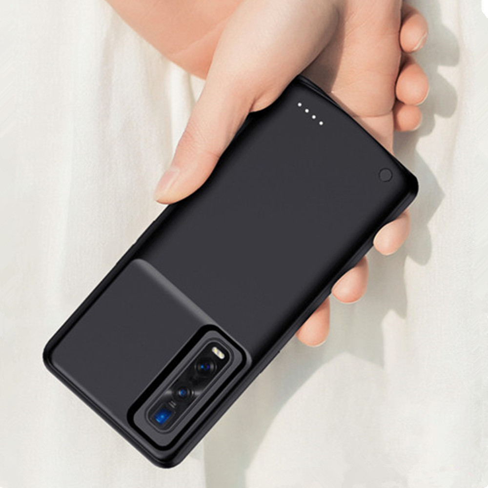 6800mAh Silicone Battery Charger Case For OPPO Find X2 Pro Battery Case Power Bank Charging Cover For OPPO Find X2 Battery Cover