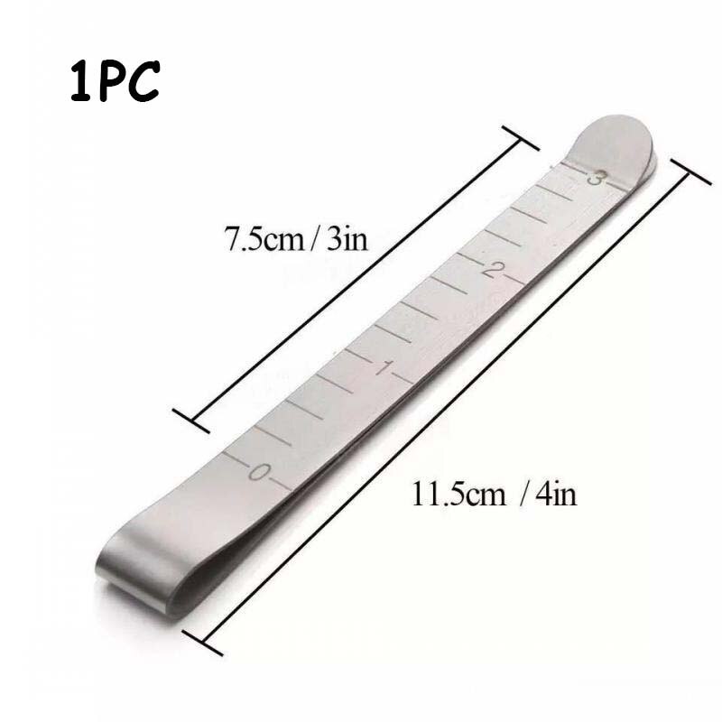 5Pcs Stainless Steel Sewing Clips Hemming Clips Marking Accessories 3 inches Measurement Quilting Ruler Supplies