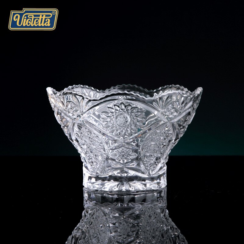 Crystal glass fruit plate small fruit salad bowl of fruit salad bowl of fruit salad