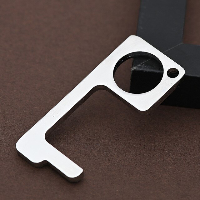 Ouvre-porte Anti-contact antibactérien anti-épidémie anti-virus en laiton EDC protection isolation clé sécurité et santé ouvre-porte: 2
