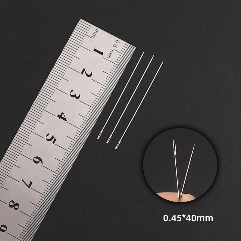 30 Uds. Agujas de Metal para cuentas, collar, pulsera, herramientas, alfileres de aguja de rosca automática de acero inoxidable para suministros de joyería: BLANCO