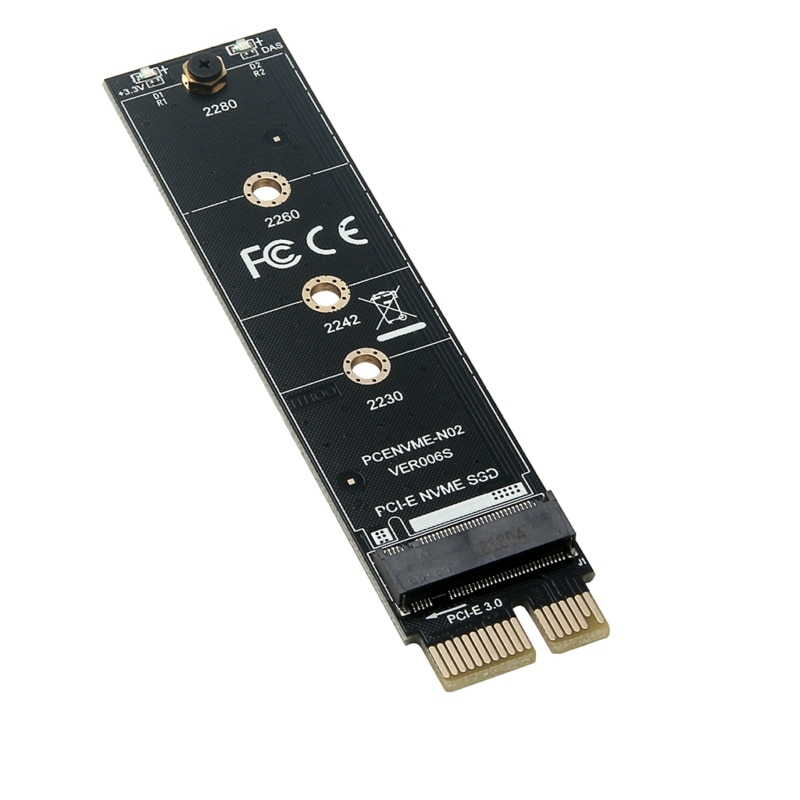 5 stks/partij PCI-E Naar M2 Adapter Nvme SSD M2 Pcie X1 Raiser Pci-e pci Express M Sleutel