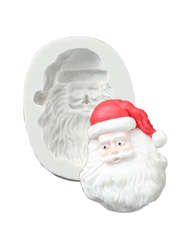 Santa Claus Silicone Mold Christmas DIY Cake Pudding Chocolates Party Decorating Kitchen Baking Tools
