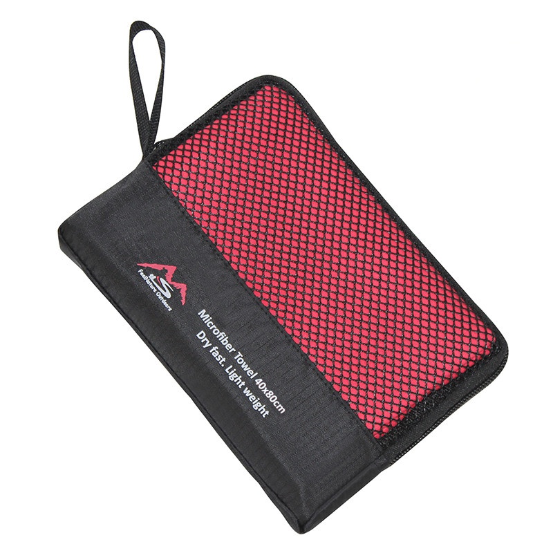 Ultralight Compatto Rapida Asciugatura Asciugamani Campeggio Compatto Nuoto Asciugamani Mano Viso in Microfibra Antibatterico Viaggi trekking: rosso-L