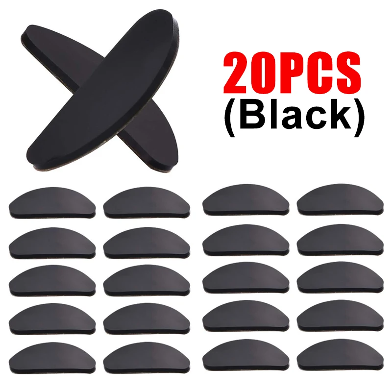 Almofadas de nariz de óculos de silicone invisível antiderrapante almofadas de nariz macias auto adesivo suporte de nariz almofadas adesivas acessórios de óculos: Verde