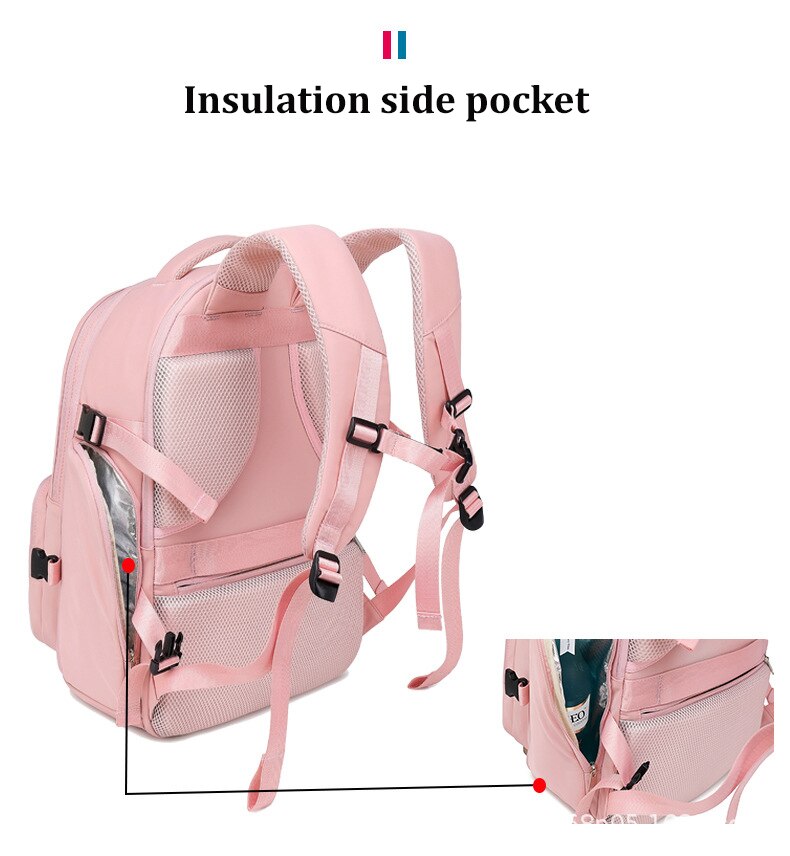 Infeylay Vrouwen Business Rugzak Meisje School Rugzak 15.6 Inch Laptop Rugzak Multifunctionele Schoen Zak Reizen Outdoor Rugzak