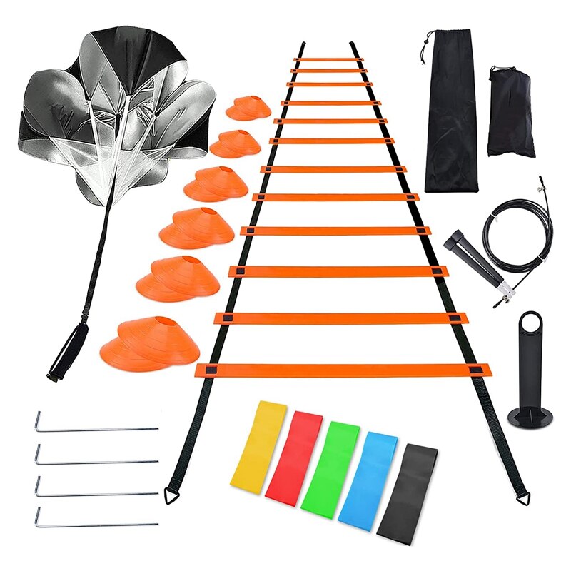 ELOS-Sports Speed Agility Training Set Improve Speed Strength And Coordination For Training Soccer And Basketball Athletes: Default Title