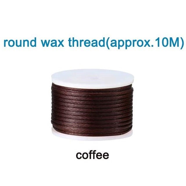 Leather Sewing Awl Hand Stitcher, Needles and Replacement Spools of Thread, Stitching Awl Tool Kit for Leather Fabric Supplies: RoundCoffee