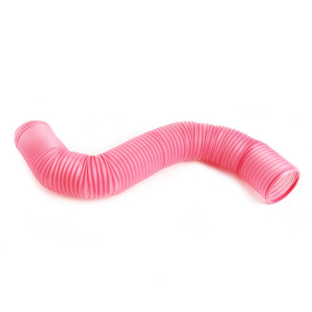 Trendy Funny Small Pet Hamster Tunnel Cage Toy Ferrets Rat Playing Hide Tube Indoor Training DIY Hideaway Pipeline Toys House: pink