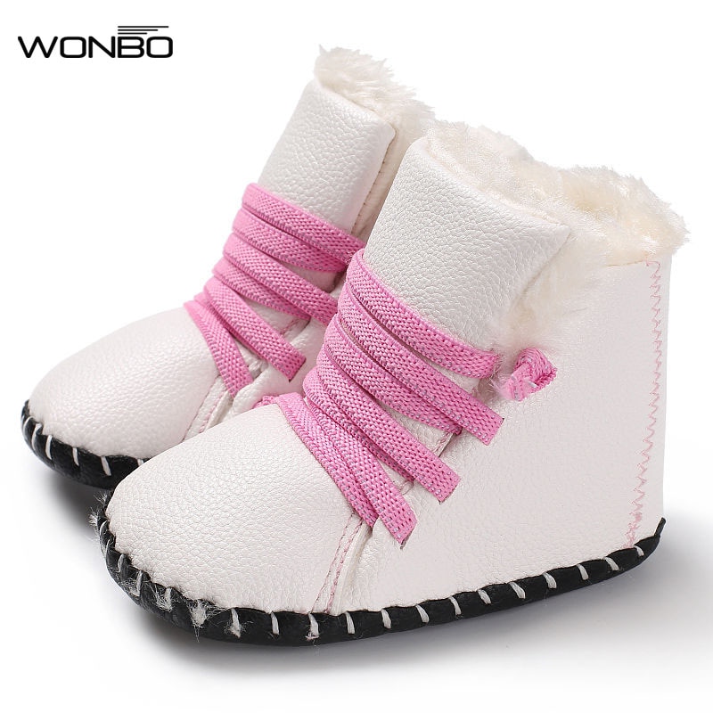 WONBO Baby Snow Boots Warm Boots for Babies Winter Non-slip Toddler Shoes Baby Boots