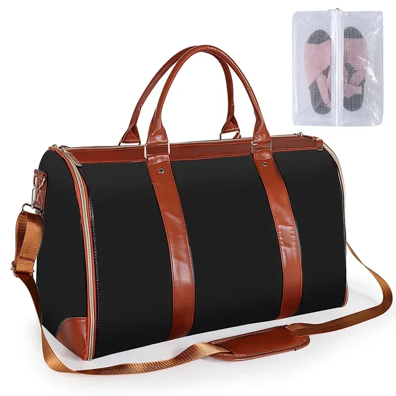 , bolsa grande de almacenamiento plegable de PU para traje, bolsa plegable de viaje para mujer, bolsa de ropa práctica, bolsa de lona, bolsa de viaje de negocios para mujer