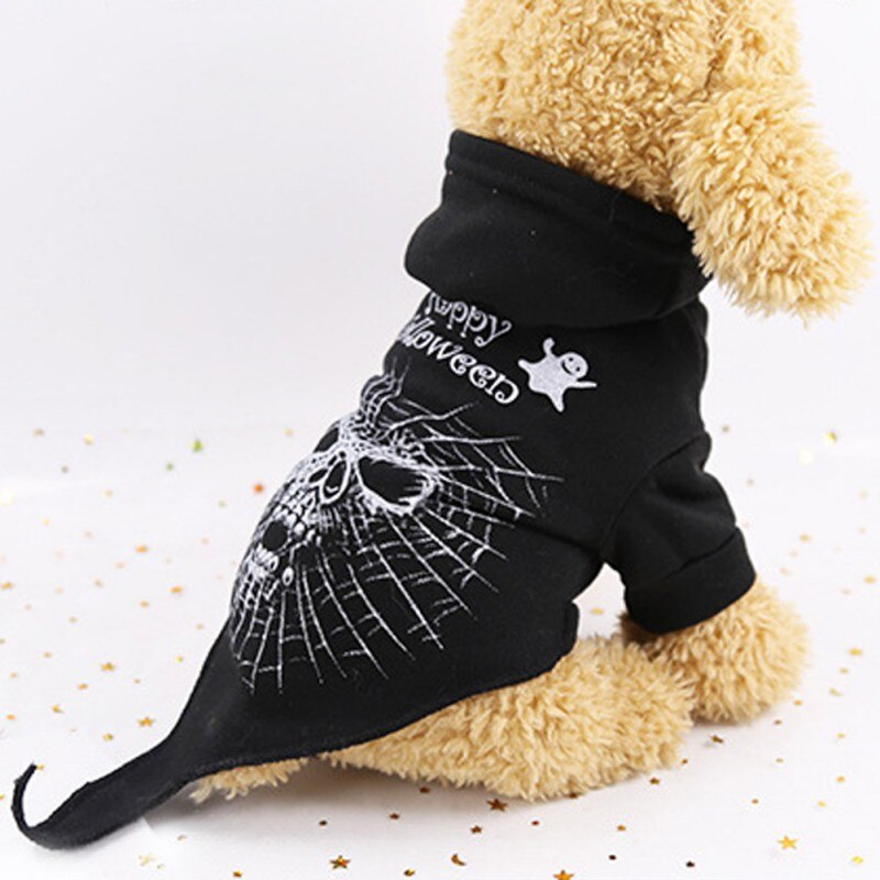 Pet Apparel Cosplay Pak Huisdier Zwarte Grappige Cosplay Kostuum Halloween Puppy Kleding Kleine Hond Jas