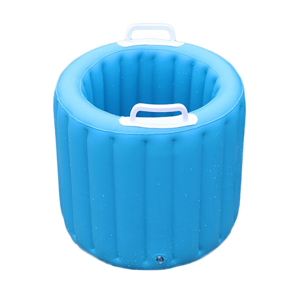 Portátil cubeta para lavar autos inflable plegable cubo de agua 20l pesca al aire libre cubo para coche lavado contenedor para Camping viaje: Blue