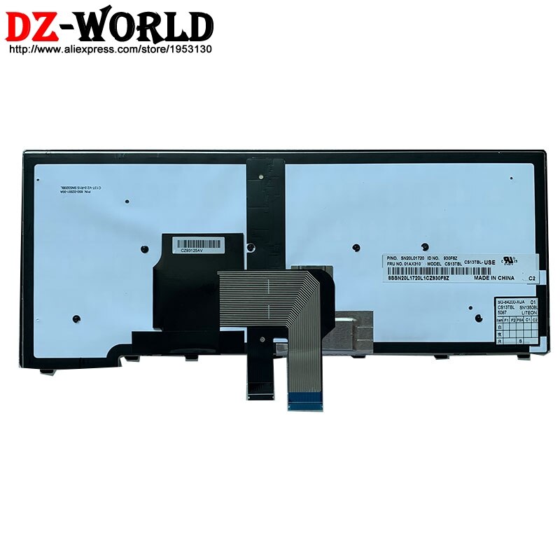 Clavier rétro-éclairé anglais US, pour ordinateur portable Lenovo Thinkpad T440 T440S T431S T440P T450 T450S T460