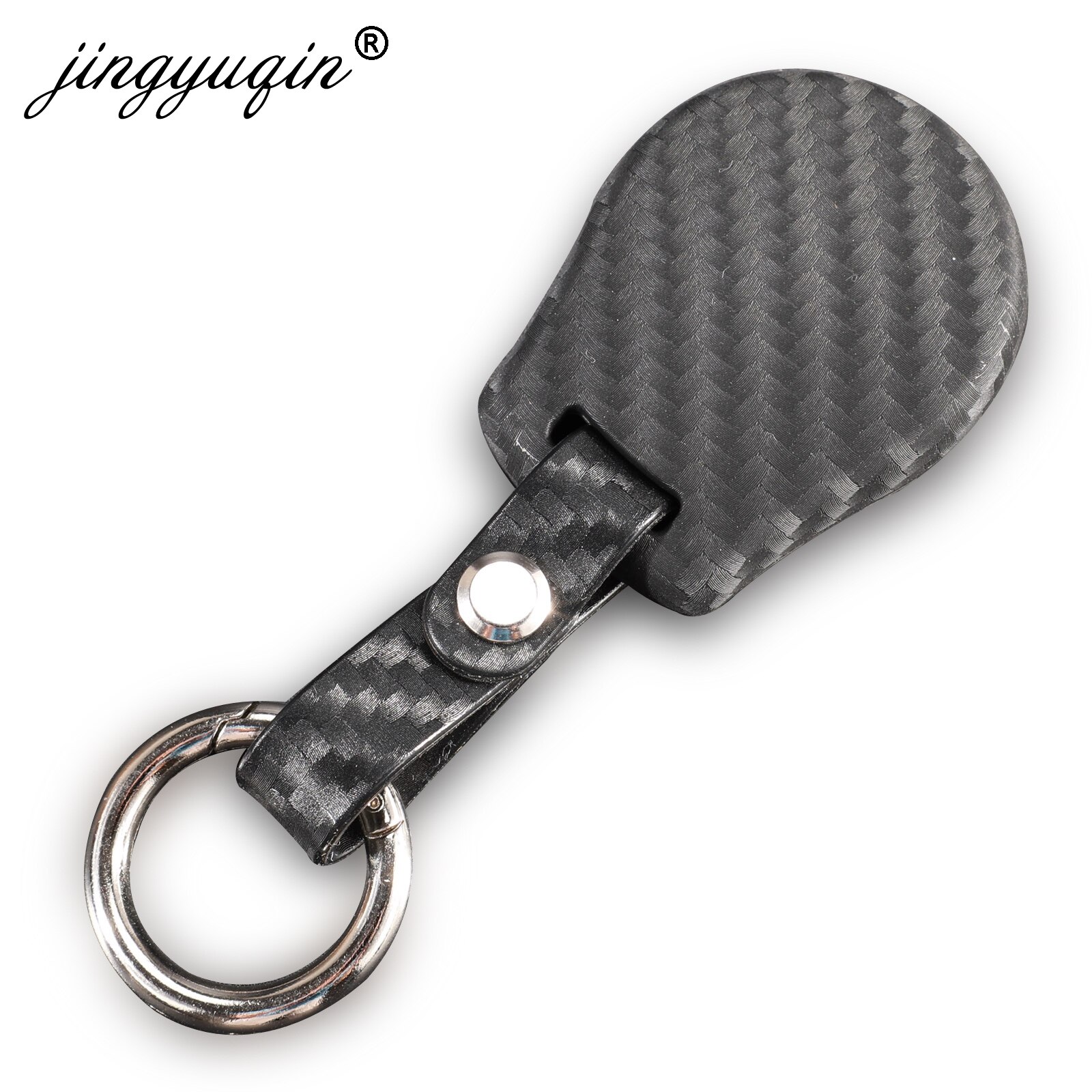 jingyuqin Carbon Silicone Rubber Car Key Fob Case Cover For Nissan Juke Micra Qashqai Sunny Altima Cube March Tiida 2/3/4 Button