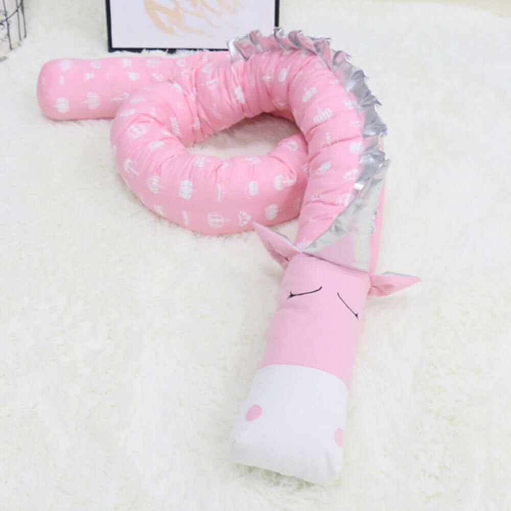 Baby Crib Bumper Newborn Baby Bedding Cartoon Unicorn Pillow Infant Cradle Kids Bed Fence Baby Decoration Room Guardrail For Bed