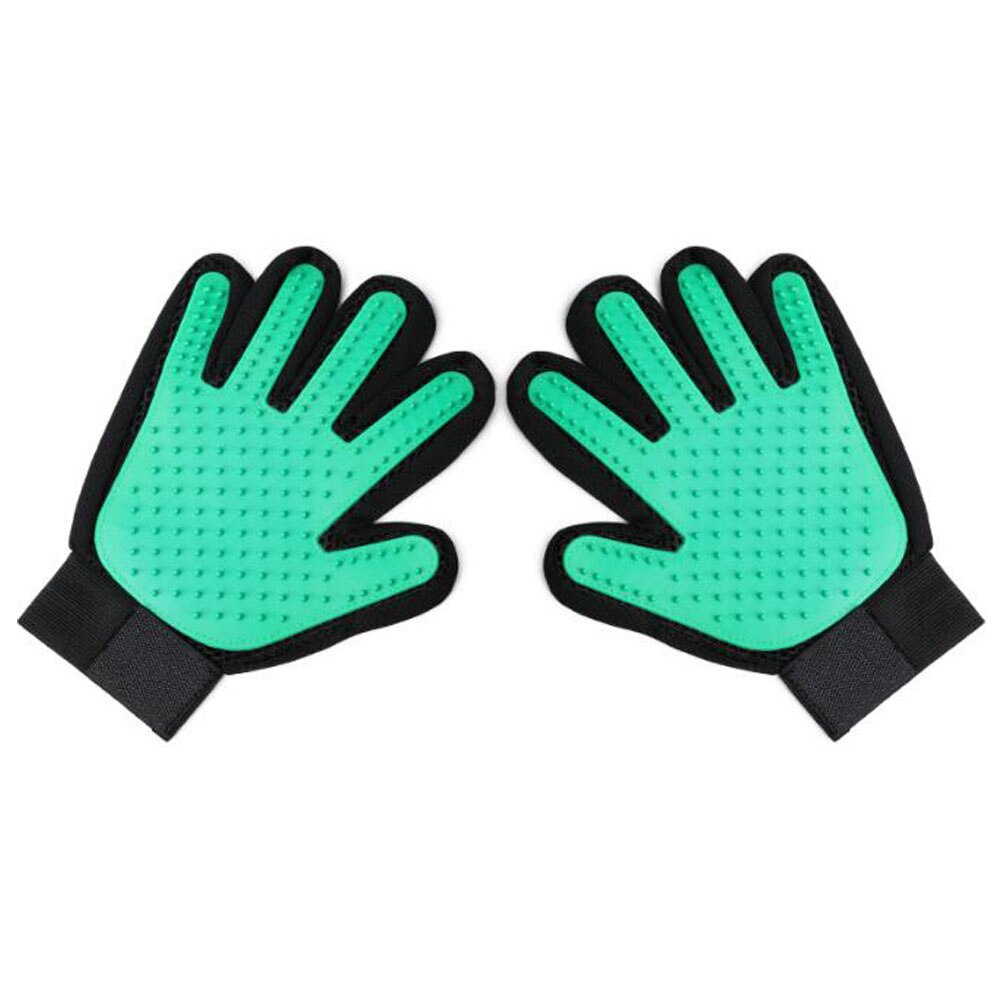 Pet Dog Cat Grooming Brush Glove Pet Hair Deshedding Comb Brush Kitten Puppy Massage Washing Brush Glove for Animal Cat Dog: 1pcs Right / Red